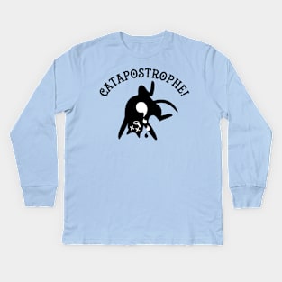 Catapostrophe! Kids Long Sleeve T-Shirt